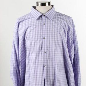 Michael Kors Purple Luxe Dress Shirt Size 19 34/35